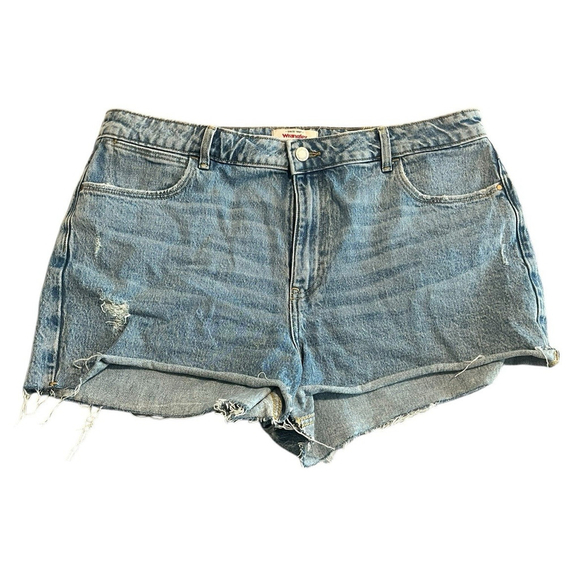 Wrangler Pants - Wrangler Denim Shorts Womens 14/32 High-Rise Vintage 3” Cutoff Jean Shorts NEW